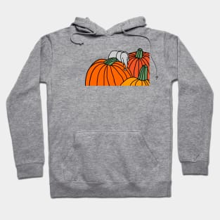 Funny Little Elephant and Halloween Pumpkins Hoodie